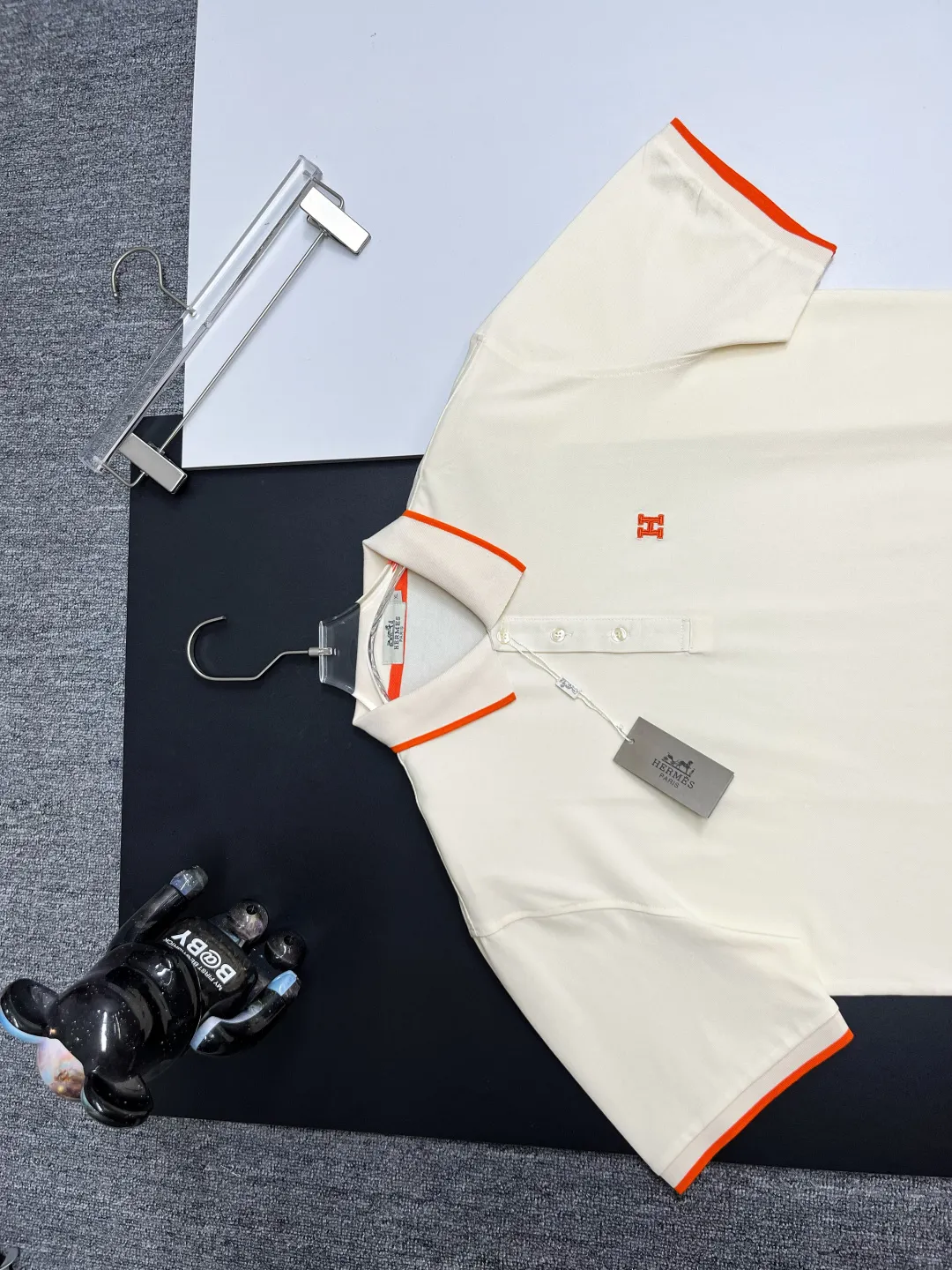 HERMES New Arrival Polo Same Style 210 ， Factory New Arrival Versatile : Black White Size：M-XXXL